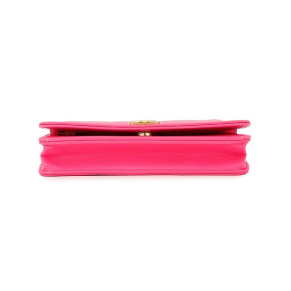 CHANEL Authentic Pink Logo Wallet - Picture 3 of 16